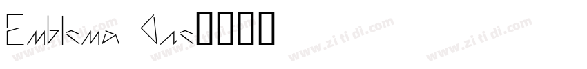 Emblema One字体转换